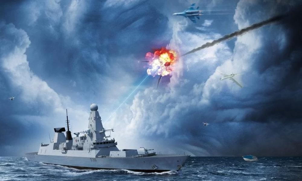 To πλοίο «USS Portland» καταρρίπτει drone με όπλο λέιζερ